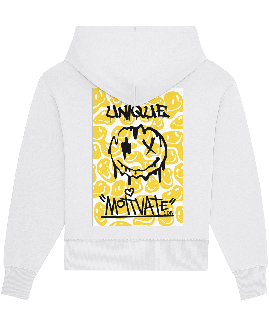 Motivate LDN UNIQUE Smiley Drip Oversize Hoodie