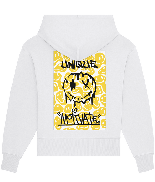 Motivate LDN UNIQUE Smiley Drip Oversize Hoodie