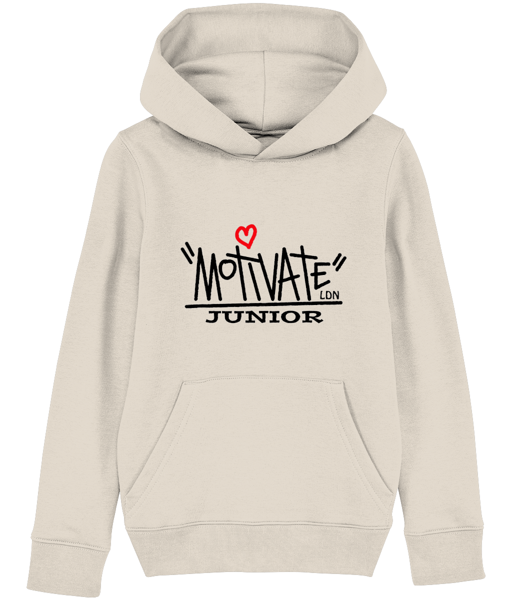 Motivate LDN Junior Black Logo Kids Hoodie