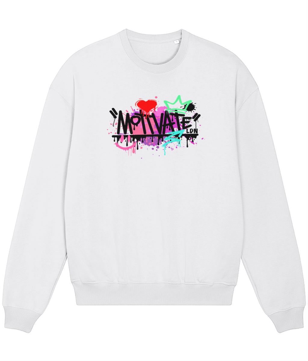 Motivate LDN Bear Love Black Logo Sweatshirt