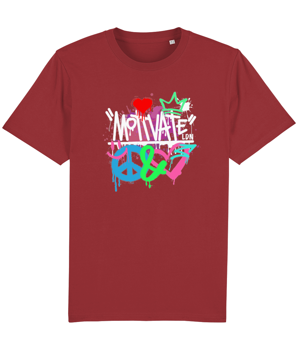 Motivate LDN Peace&Love Remix (White) Logo Tee