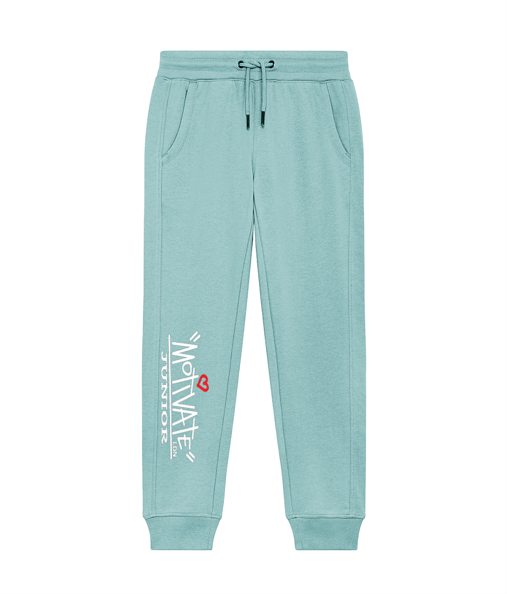Motivate LDN Junior White Logo Kids Joggers