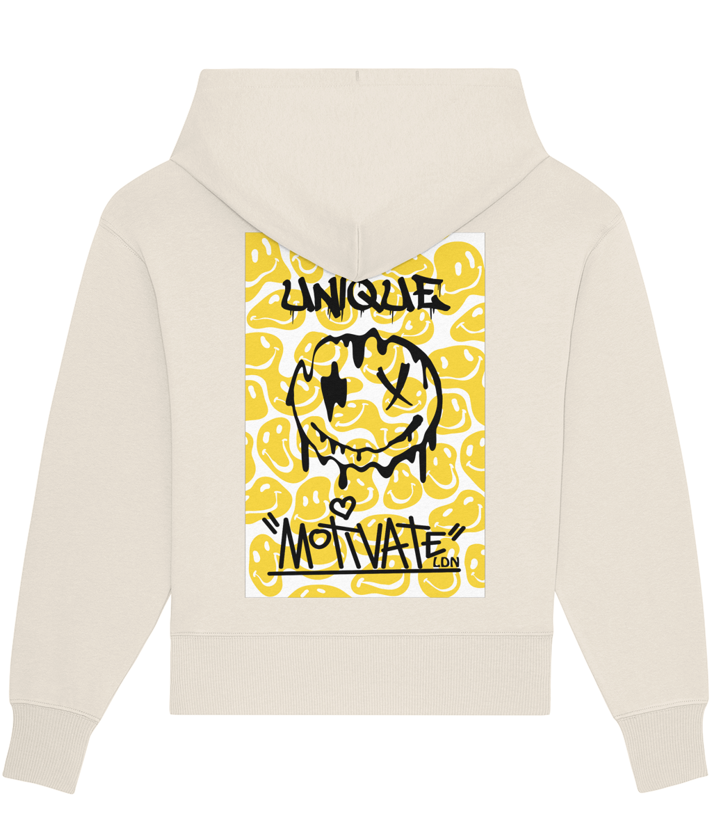 Motivate LDN UNIQUE Smiley Drip Oversize Hoodie