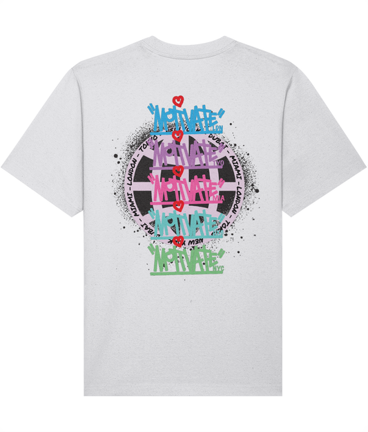 Motivate LDN Global Tee (Black Logo)