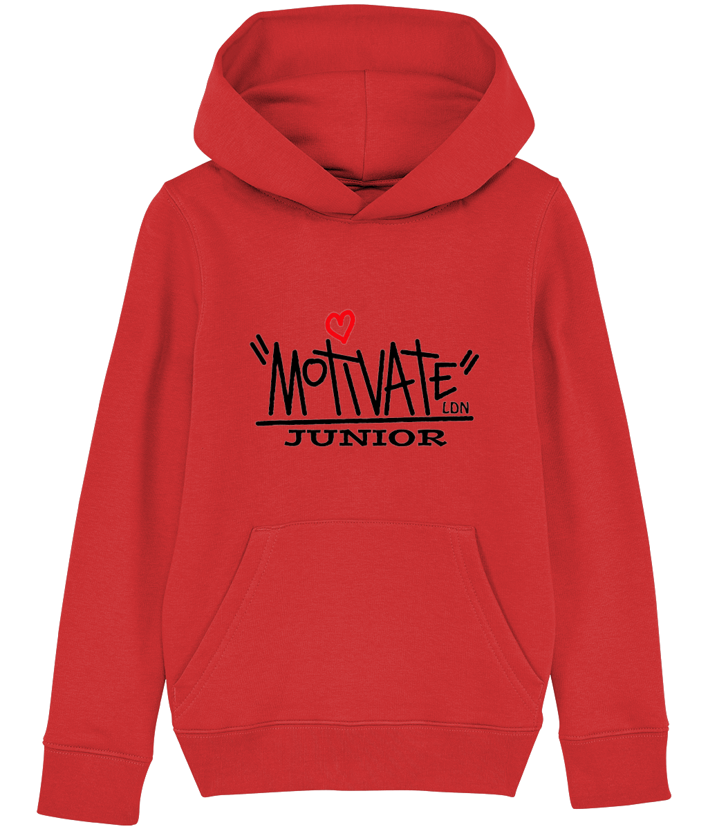 Motivate LDN Junior Black Logo Kids Hoodie