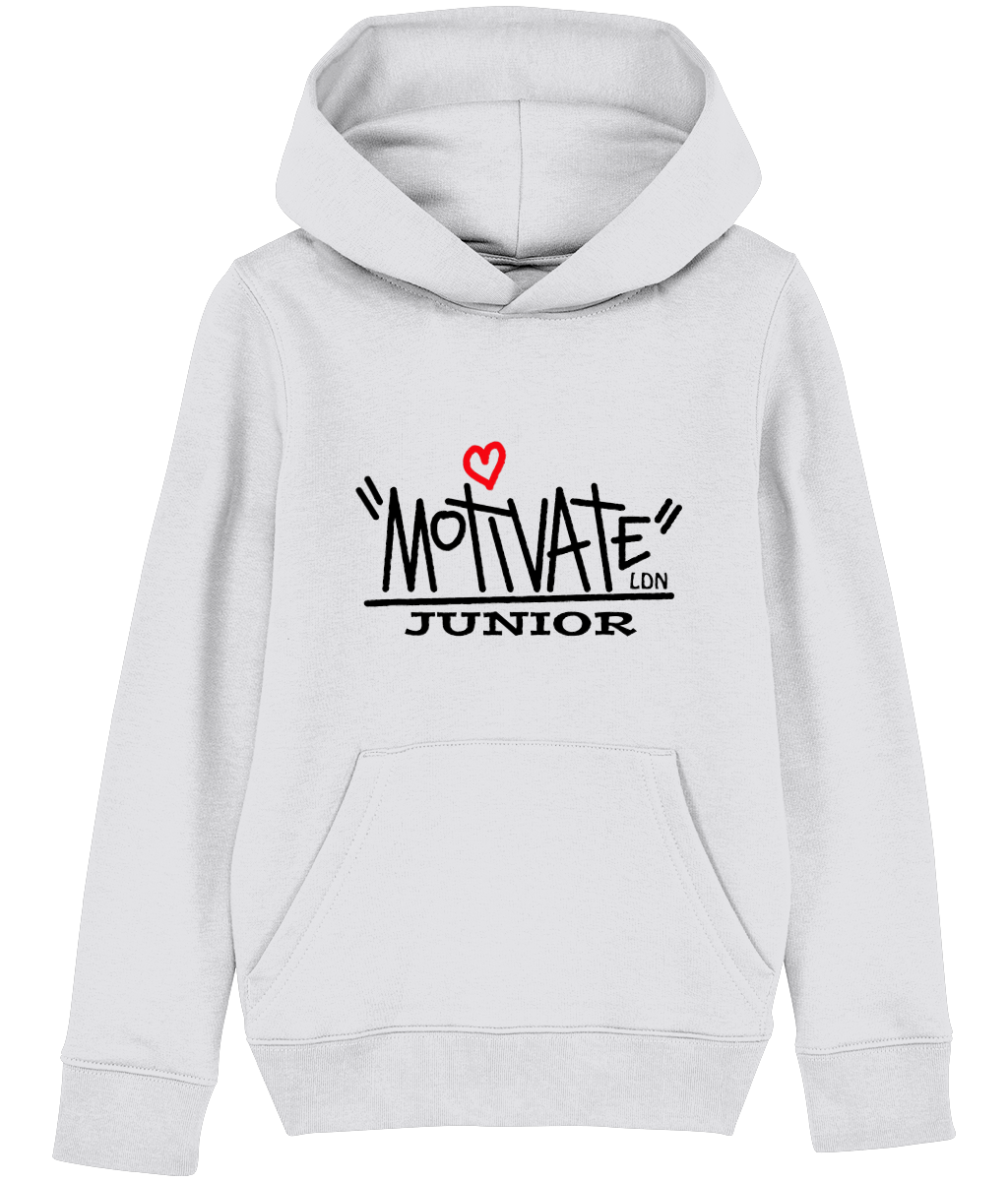 Motivate LDN Junior Black Logo Kids Hoodie