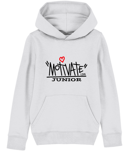 Motivate LDN Junior Black Logo Kids Hoodie