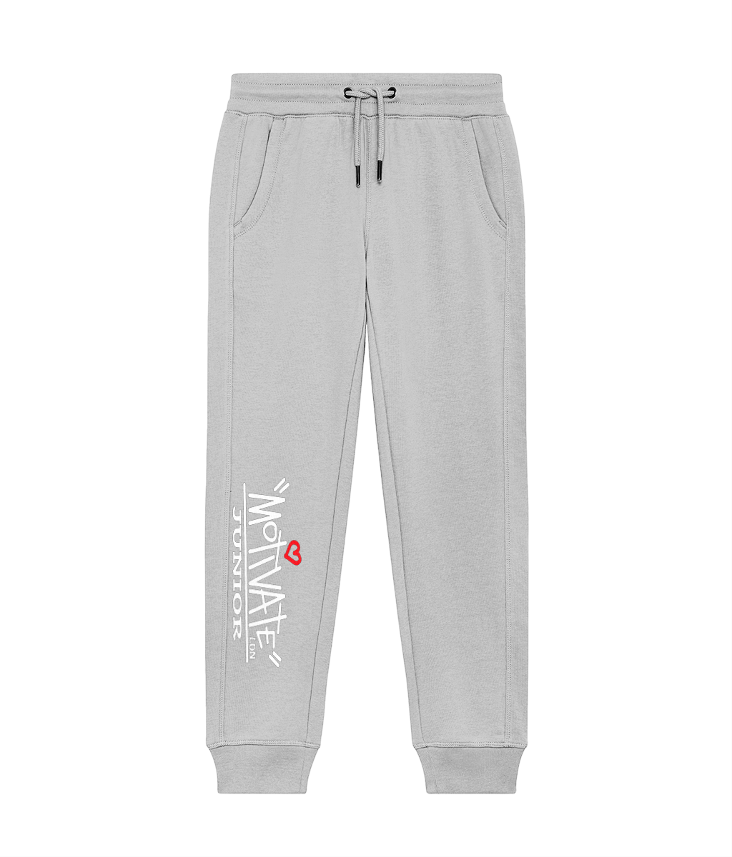 Motivate LDN Junior White Logo Kids Joggers