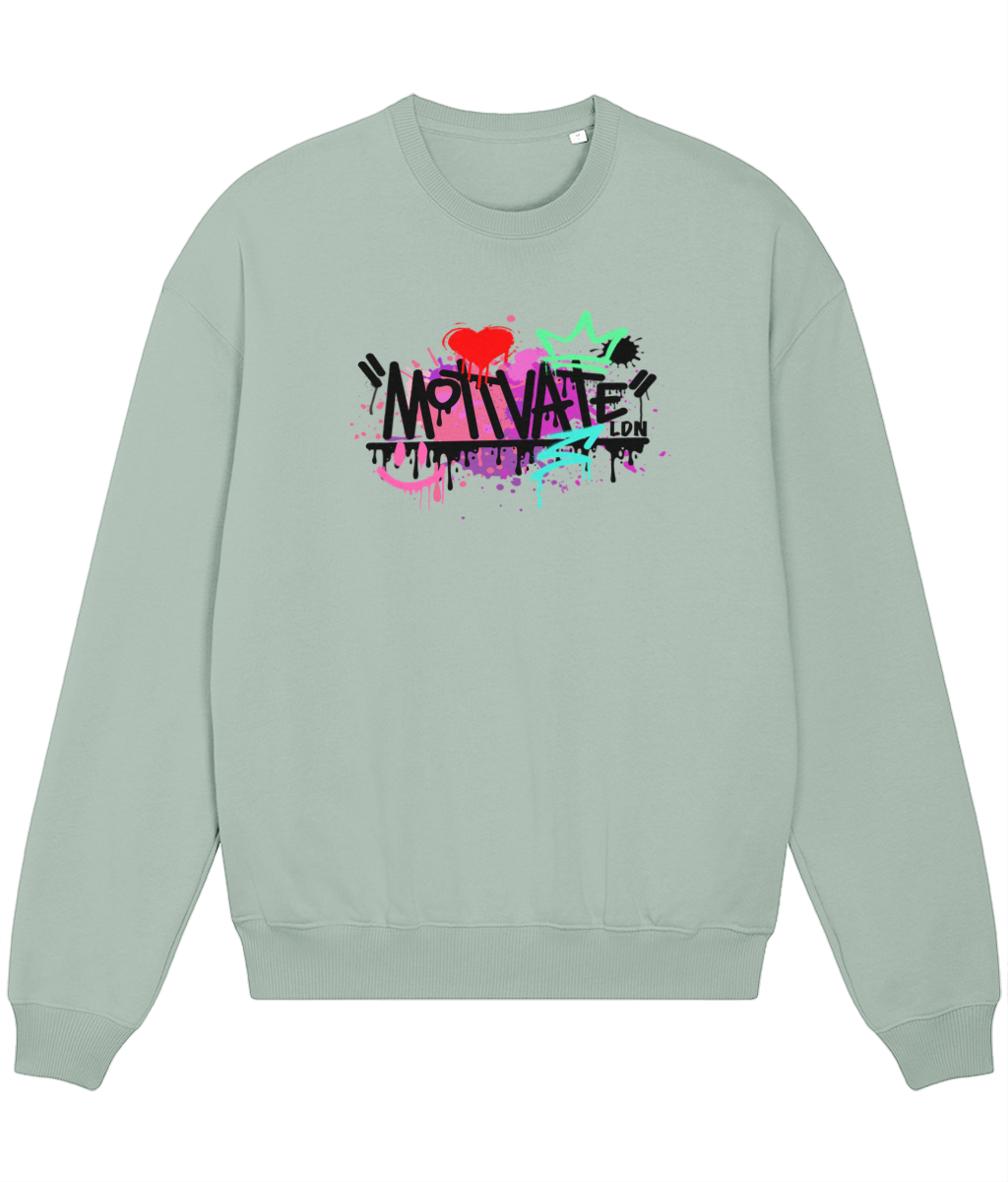 Motivate LDN Bear Love Black Logo Sweatshirt