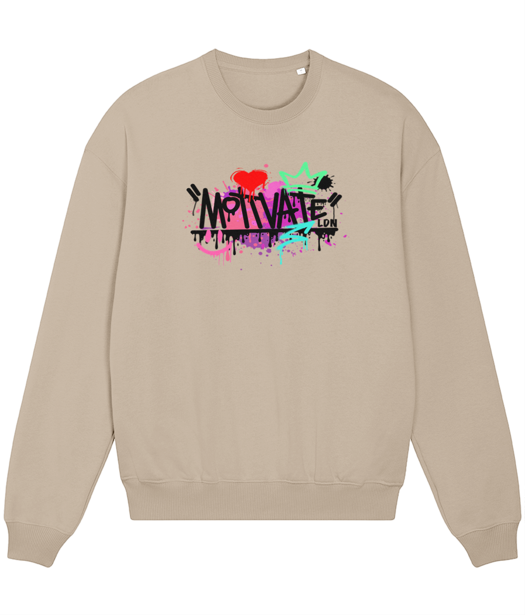 Motivate LDN Bear Love Black Logo Sweatshirt