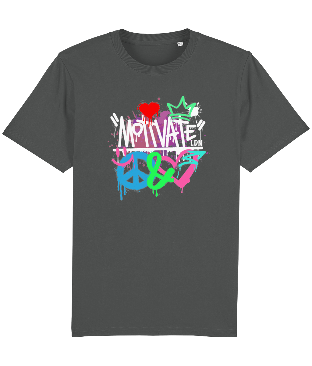 Motivate LDN Peace&Love Remix (White) Logo Tee