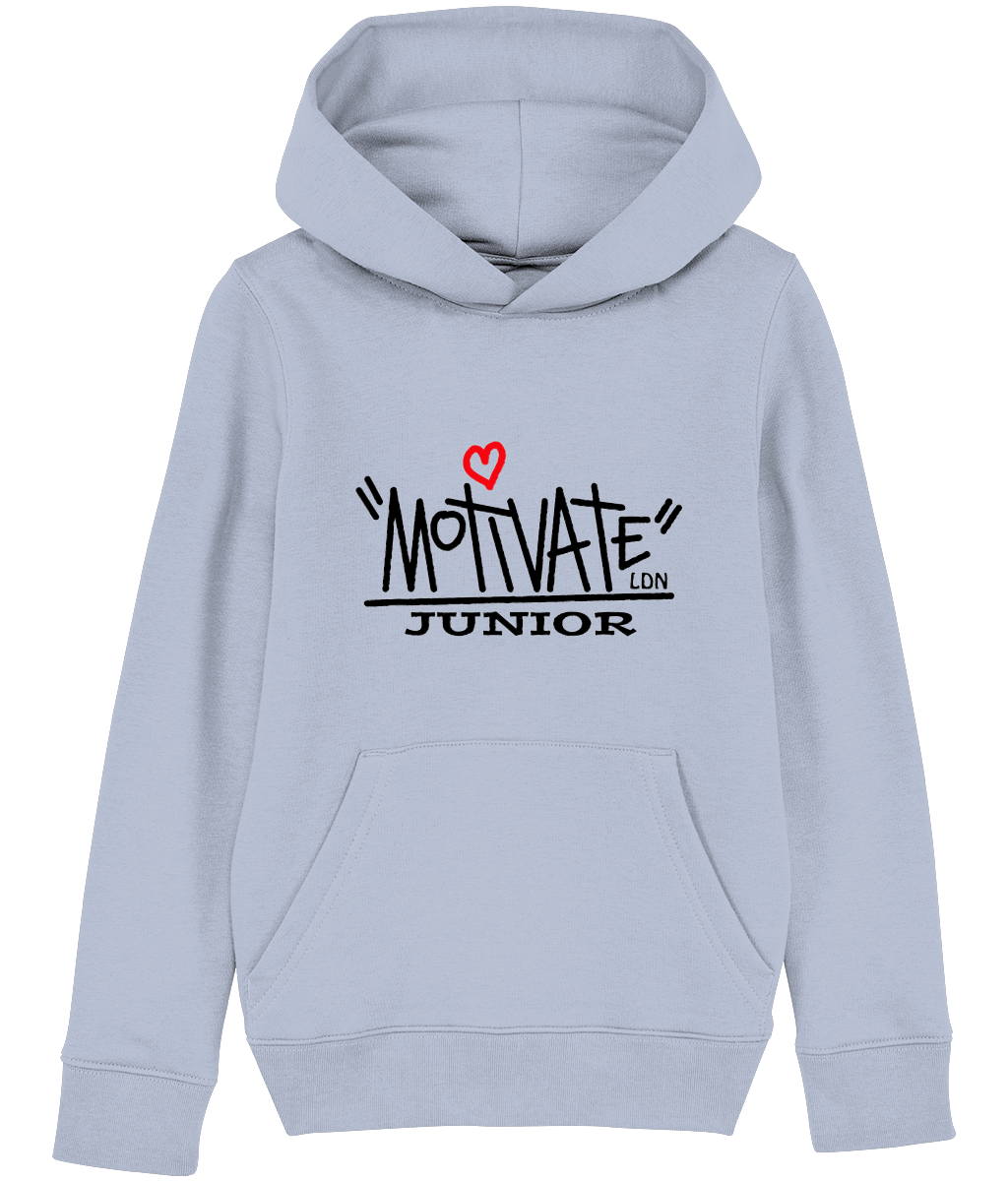 Motivate LDN Junior Black Logo Kids Hoodie