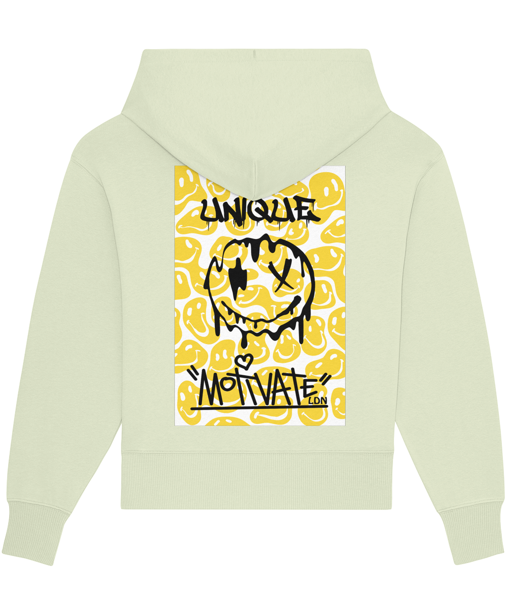 Motivate LDN UNIQUE Smiley Drip Oversize Hoodie