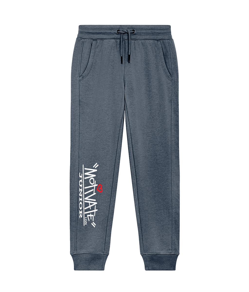 Motivate LDN Junior White Logo Kids Joggers