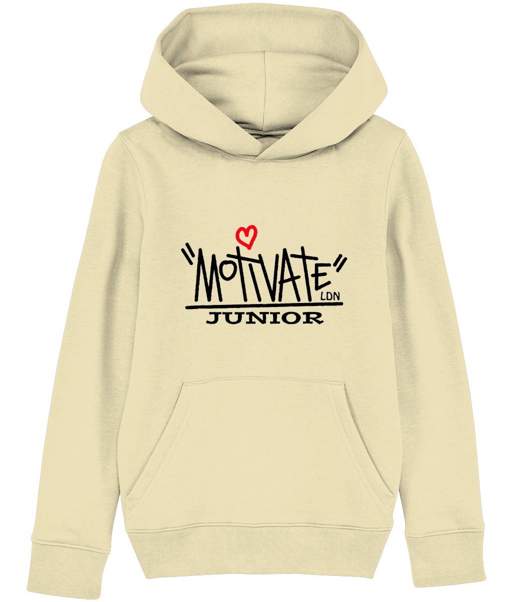 Motivate LDN Junior Black Logo Kids Hoodie