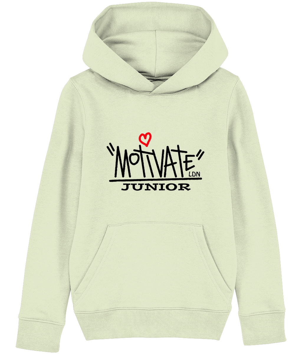 Motivate LDN Junior Black Logo Kids Hoodie