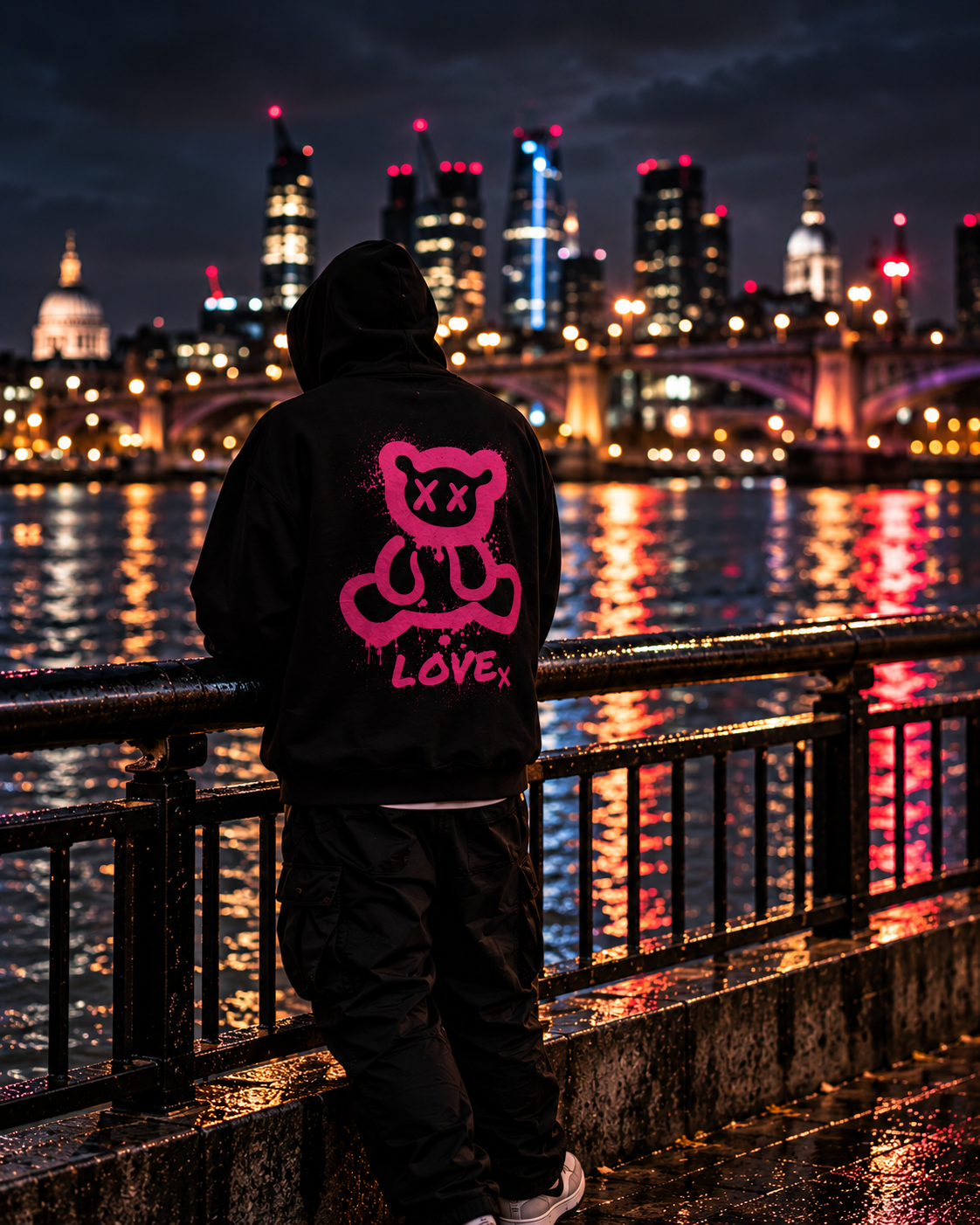 Bear Love Night Hoodie