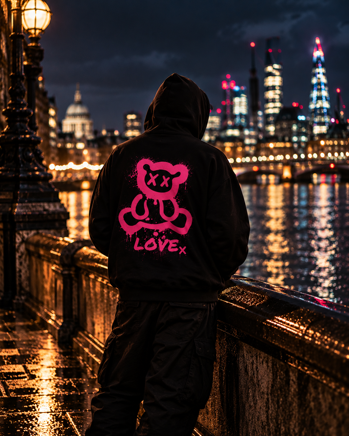Bear Love Night Hoodie
